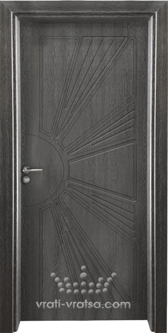 Интериорна врата Гама 204p, цвят Сив Кестен